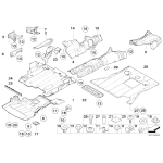Izolacja termiczna przód prawa BMW E46 316 318 320 323 325 328 330 - 51488193806