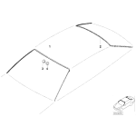 Uszczelka osłona szyby przód BMW E46 coupe 316Ci 318Ci 320Ci 323Ci 330Cd 330Ci 325Ci 328Ci 320Cd - 51318208471