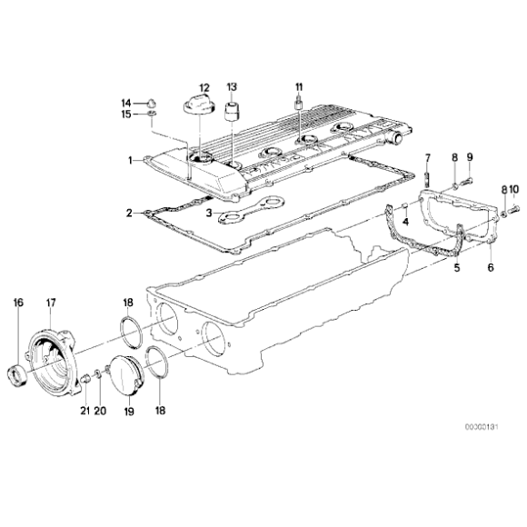 11121312171 Uszczelka pokrywy zaworów BMW E30 320is M3 - 11121312171 - Części oryginalne BMW Łódź | Sklep internetowy BMW