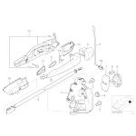 Pałąk uchwyt klamki gruntowany przód prawy BMW E46 316 318 320 323 325 328 330 M3 - 51218241398