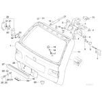 Osłona podkładka pod tablicę rejestracyjną BMW E39 touring 520 523 525 528 530 540 - 51138244885