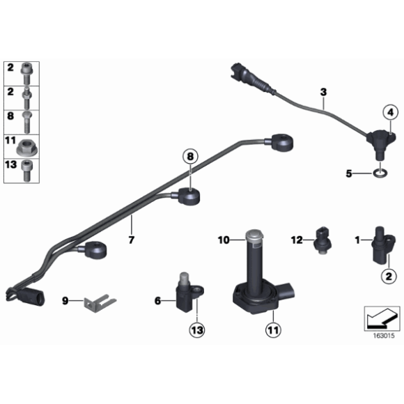 12147503140 Czujnik prędk. obrotowej wału korbowego - 12147503140 - Części oryginalne BMW Łódź | Sklep internetowy BMW