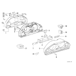 Symbol kontrolny zegarów BMW E34 M5 M-Power 3,6 3,8 - 62118351846