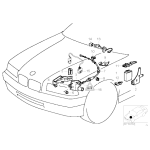 Uchwyt cięgna linki gazu BMW E36 Z3 316 318 320 323 325 328 M3 - 65718353068