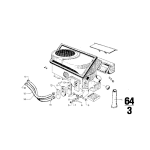 Przewód ukł. chłodzenia i klimatyzacji BMW E3 E9 2500 2800 2,8L 3,0L 3,0Si 2,5CS 3,0S 3,0CSL - 64211354603