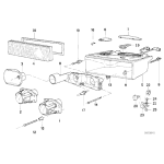 Obudowa reflektora BMW E31 840Ci 850Ci - 63128354537