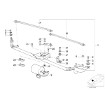 Pierścień tłumiący mechanizmu wycieraczki BMW E36 316 318 320 323 325 328 M3 - 61618357834