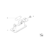 63268360591 Lampka oświetlenia tablicy rejestracyjnej BMW E46 E39 M3 520 523 525 528 530 535 540 M5  - 63268360591 - Części oryginalne BMW Łódź | Sklep internetowy BMW