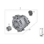 Śruby alternatora kpl. BMW E60 E61 E63 E65 E70 E83 E87 E90 E91 F01 F10 F25 - 12310392568