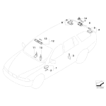 Gniazdo proste z żarówką popielniczki BMW E39 E38 520 523 525 528 530 535 540 725 728 730 735 740 750 - 61138366595