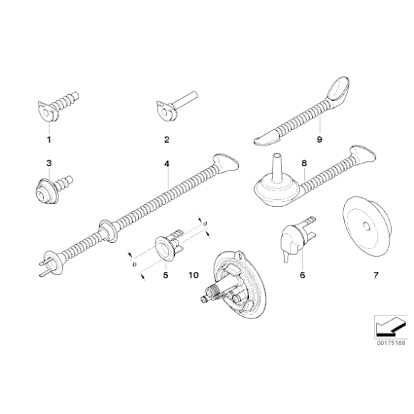 Osłona przewodu BMW E38 E39 E46 730 740 750 735 520 523 525 530 540 316 318 320 323 325 328 330 - 61138366627