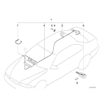 Osłona zdalnego sterowania BMW E31 E36 E38 E39 E46 Z3 - 66128369082