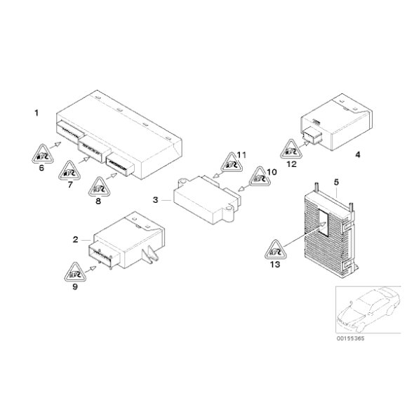 Końcówka stykowa BMW E36 E38 E39 E46 E53 E60 E65 E81 E84 E90 F01 F10 F15 F30 G01 G20 G30 - 61138369696