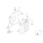 Uchwyt wzmacniacza systemu Hifi BMW E46 316 318 320 323 325 328 330 M3 - 65128370926