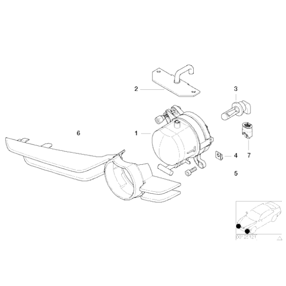 Lampa przeciwmgłowa prawa - 63178371908