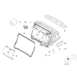 Uszczelka nagrzewnicy górna BMW E46 E83 X3 316 318 320 323 325 328 330 M3 - 64118372794