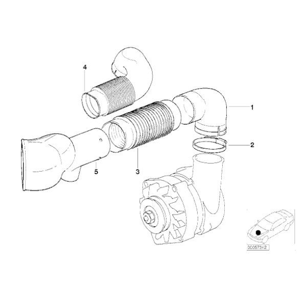 Osłona gumowa BMW E32 E34 730i 735i 520i 525i 530i 535i M30 - 12311710514