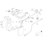 Przewód połączeniowy nawigacji BMW E38 725tds 728iL 730i 735i 740d 740i 750iL 750i - 61128377432