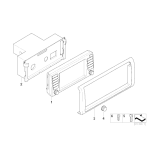 Rama monitora pokładowego navigacji BMW E39 520 525 530 535 540 M5 prod po 09.2000r - 65528385451