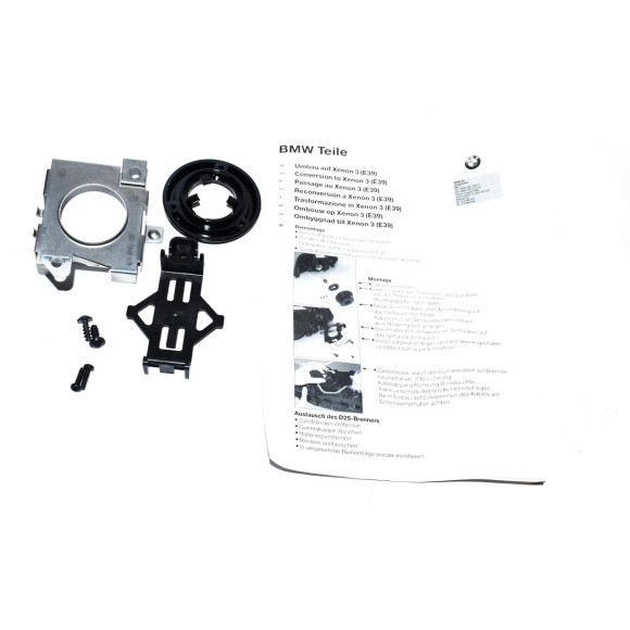 Uchwyt mocowanie sterownika świateł ksenonowych prawy BMW E39 520 523 528 530 535 540 M5 - 63128386556