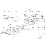 Uchwyt sterownika świateł ksenonowych prawy BMW 725 728 730 735 740 750 - 63128387516