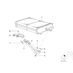 Rura podwójna z tworzywa do nagrzewnicy BMW E36 Compact 316i 318tds 318i M44 - 64118390248