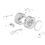Wentylator wnętrza dmuchawa BMW E31 E32 E34 - 64118390935