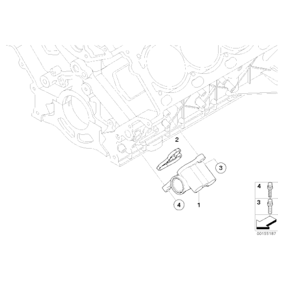 12317507808 Uszczelka alternatora z chłodnicą oleju BMW X5 E53 E60 E61 E63 E64 E65 E70 735 740 750 645 650 540 545 550 - 12317507808 - Części oryginalne BMW Łódź | Sklep internetowy BMW