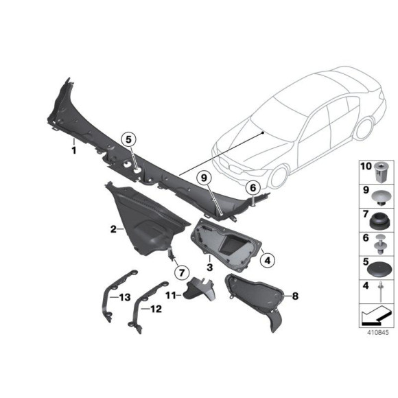 Końcówka BMW E36 F30 F31 F32 F33 F34 F36 K53 K54 Z3 - 64538391408