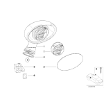 51168400297 Uszczelka lusterka lewa BMW Z3 1,9i 2,0i 2,5i 2,8i 3,0i M3 - 51168400297 - Części oryginalne BMW Łódź | Sklep internetowy BMW