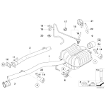 Końcówka przewodu BMW E23 E24 E31 E60 E61 E65 F01 F10 F07 F12 - 61131361918