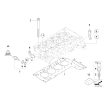 Uszczelka głowicy BMW E60N E61N E81 E83 E84 E90 E91 E92 E93 X3 X1 320d 316d 318d 116d 118d 120d 520d N47 - 11128506130