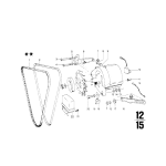 Wspornik mocowanie alternatora BMW 114 1600 2000 2002 E12 E21 E28 E30 NK - 12318602032
