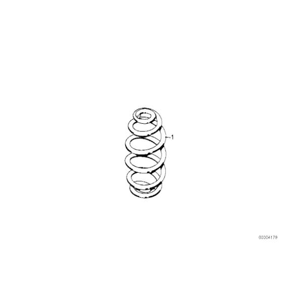 33539058786 Sprężyna tył BMW E30 sedan coupe cabrio 316 318 320 323 325 - 33539058786 - Części oryginalne BMW Łódź | Sklep internetowy BMW