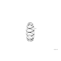 33539058786 Sprężyna tył BMW E30 sedan coupe cabrio 316 318 320 323 325 - 33539058786 - Części oryginalne BMW Łódź | Sklep internetowy BMW