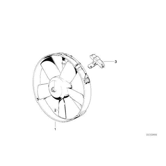 17401362100 Wentylator łopatki elektryczny BMW E23 E28 E24 E21 E30 - 17401362100 - Części oryginalne BMW Łódź | Sklep internetowy BMW