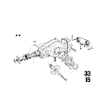 Kpl. podkładek dystansowych mostu tył BMW 114 E21 E30 E36 - 33129065181