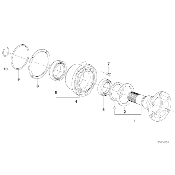 Kpl. podkładek dystansowych BMW E30 E36 Z3 316 318 320 323 325 324 - 33139065731