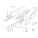 Osłona połączenia B+ BMW E38 E39 728i 520i 523i 528i M52 - 12421433212