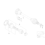 Zestaw naprawczy osłony przegubu wewnętrznego BMW E30 316 318 320 323 325 324 - 33219067895