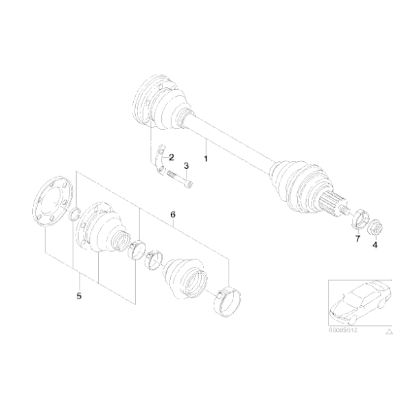 Zestaw naprawczy osłony przegubu wewnętrznego BMW E30 316 318 320 323 325 324 - 33219067895