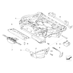 52109117082 Uchwyt modułu ogrzewania BMW E60 E61 520d 525i 530d 530i 540i 545i 550i - 52109117082 - Części oryginalne BMW Łódź | Sklep internetowy BMW