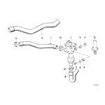 64211363470 Przewód elastyczny układu chłodzenia wlotowy BMW E23 E24 E28 728 732 733 735 745 - 64211363470 - Części oryginalne BMW Łódź | Sklep internetowy BMW