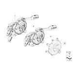 Taśma pod kierownicę zwijacz kaseta BMW E70 E70N X5 30dX 35dX 35iX 40dX 40iX 50iX M50dX - 61319122381