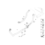 Przewód ukł. chłodzenia powrotny chłodnica/silnik BMW E81 E82 E84 X1 E87N E90 E91 E92 E93 - 64219129594