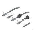 Styk gniazda SLK 2,8 z przewodem BMW E36 E38 E39 E46 E53 X5 E83 E81 E87 E90 F01 F06 F10 F12 F15 F20 F25 F30 F31 G01 G11 G30 - 12
