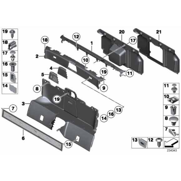 Osłona głośnika BMW E89 Z4 18i 20i 23i 28i 30i 35i 35is - 51469147547