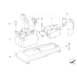 Przełącznik hamulca postojowego BMW E70 E71 X5 X6 30dX 35dX 35iX 40dX 40iX 50iX M50dX - 61319148508