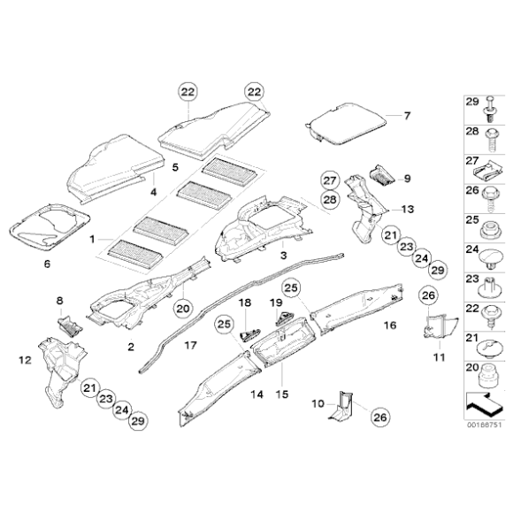 Filtr kabinowy przeciwpyłkowy węglowy BMW E90 E92N E93N E90N E92 E93 M3 - 64319159606