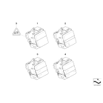 Zestaw przełączników konsoli środkowej BMW E60N E61N 520 523 525 528 530 535 540 550 M5 - 61319159887
